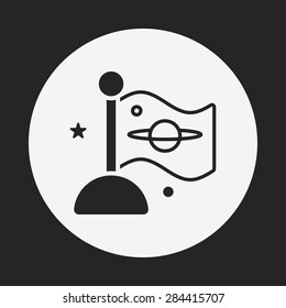 Space planet icon