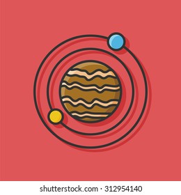 Space planet icon