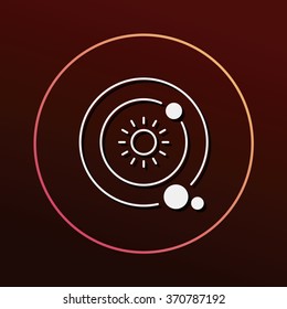 Space planet icon
