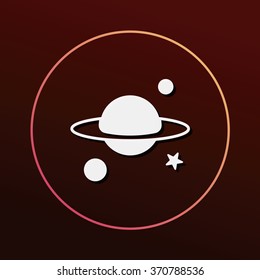 Space planet icon