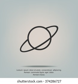 Space planet icon