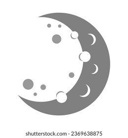 Space planet icon logo design illustration