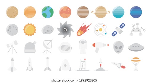 Space and Planet Icon Set