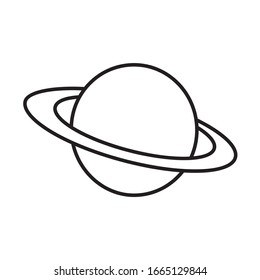 space and planet icon vector ilustration