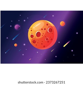 arte vectorial de ilustración de Planet espacial