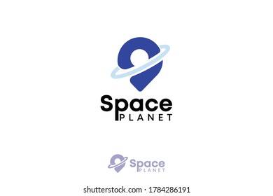 Space Planet logo Design Template