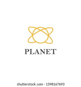 space and planet logo vector