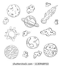 Space planet Lunar Vector galaxy 