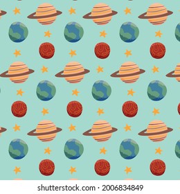 space planet pattern template vector