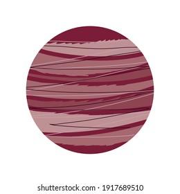 space planet solar system abstract icon isolated vector illustration