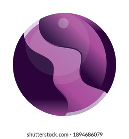 space planet solar system galaxy abstract, icon style vector illustration