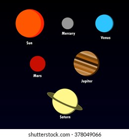 space. planet of the solar system. vector