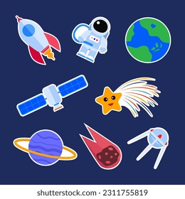 Space and Planet Stickers Collection Set for Kids