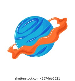 space planet system solar isolated design