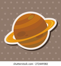 Space planet theme elements