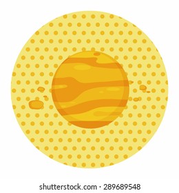 Space planet theme elements