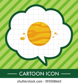 Space planet theme elements