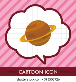 Space planet theme elements