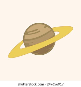 Space planet theme elements vector,eps