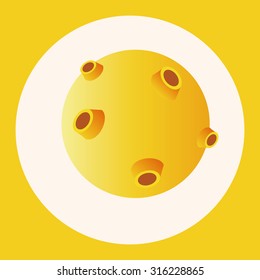 Space planet theme elements vector,eps