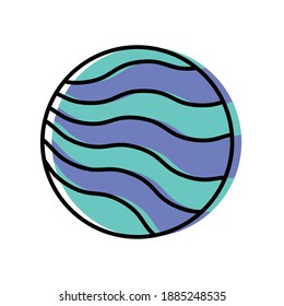 Space planet of universe cosmos and futuristic theme Vector illustration