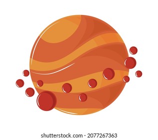 space planet universe icon style