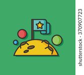 Space planet vector icon