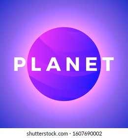 Space planets abstract background stock vector illustration. Futuristic hyperspace universe on blue background. Vector design for cover, poster, banner. Vector illustration