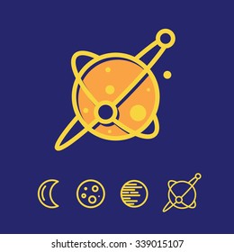 Space, planets, moon and universe