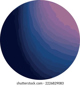 Space planets on white background