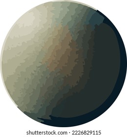 Space planets on white background