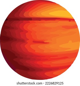 Space planets on white background