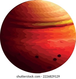 Space planets on white background