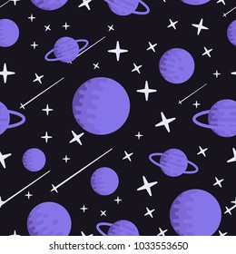 space planets pattern