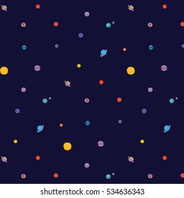 space planets pattern