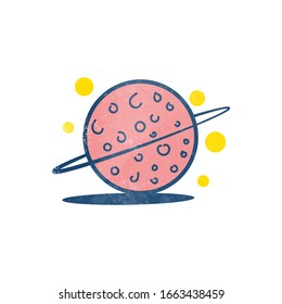 Planetas espaciales y vectores de dibujos animados