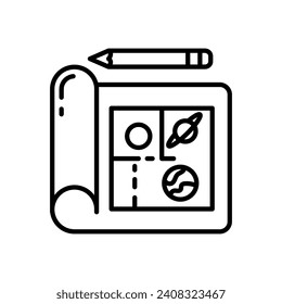 Space Planning icon in vector. Illustration