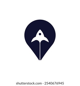 Ilustración de diseño de logotipo de punto espacial
