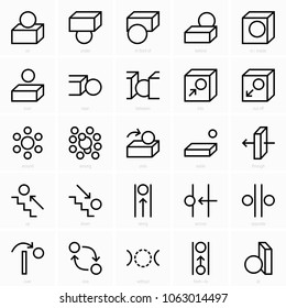 Space Prepositions Icon