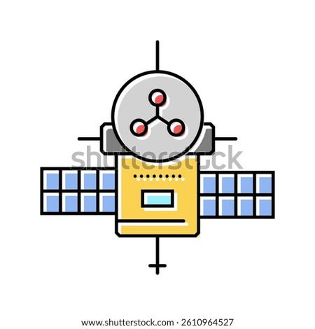space probe aeronautical engineer color icon vector. space probe aeronautical engineer sign. isolated symbol illustration