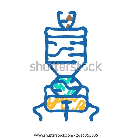 space probe aeronautical engineer doodle icon sketch vector. space probe aeronautical engineer sign. isolated symbol illustration