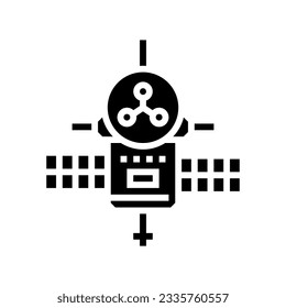 space probe aeronautical engineer glyph icon vector. space probe aeronautical engineer sign. isolated symbol illustration