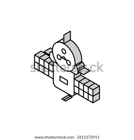 space probe aeronautical engineer isometric icon vector. space probe aeronautical engineer sign. isolated symbol illustration