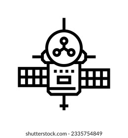 space probe aeronautical engineer line icon vector. space probe aeronautical engineer sign. isolated contour symbol black illustration