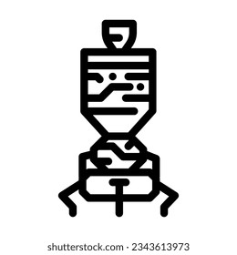 space probe aeronautical engineer line icon vector. space probe aeronautical engineer sign. isolated contour symbol black illustration