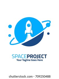 Space Project Logo Template Vector Stock Vector (Royalty Free ...