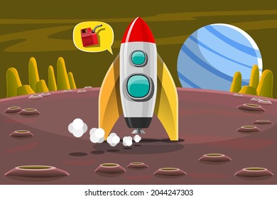 The space race and space tourism are growing. In the future, space travel will be normal. Vector illustration in 3D style