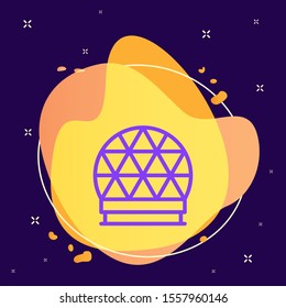 Space, radar icon - Vector. Spage concept illustration.abstract vector background