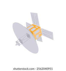 Space Radar, Space Vector Illustration, Isolated