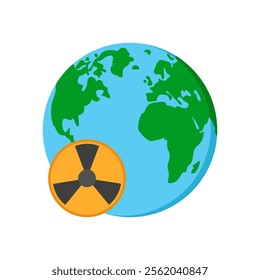Space Radiation, Space Vector Illustration, Isolated